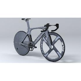 Track Bicycle Animated HQ 3D model